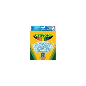 Crayola 8 Χονδροί Μαρκαδόροι Washable  Crayola 8 Χονδροί Μαρκαδόροι Washable
