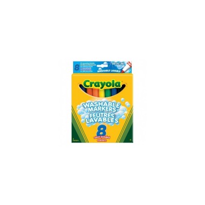 Crayola 8 Χονδροί Μαρκαδόροι Washable 