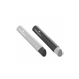 Faber-Castell Γόμα Shaped TRI Λευκή-Μαύρη  Faber-Castell Γόμα Shaped TRI Λευκή-Μαύρη