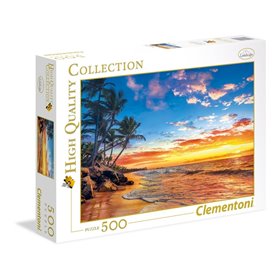 Clementoni Παζλ 500Τεμ. High Quality Collection Παραδεισένια Παραλία 
