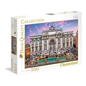 Clementoni Παζλ Quality Collection Fontana Trevi 500 Τμχ 