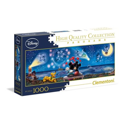 Clementoni Παζλ Panorama Quality Collection Mickey Minnie 1000 Τμχ 