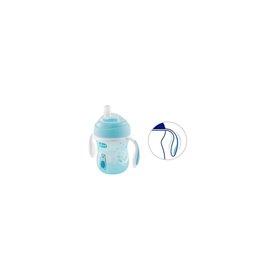 Chicco Transition Cup, Soft Silicone Glove, 4M+, 200Ml Σιέλ  Chicco Transition Cup, Soft Silicone Glove, 4M+, 200Ml Σιέλ