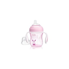 Chicco Transition Cup, Soft Silicone Glove, 4M+, 200Ml Ροζ  Chicco Transition Cup, Soft Silicone Glove, 4M+, 200Ml Ροζ