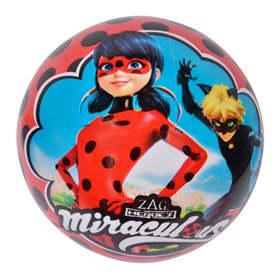 star Πλαστική Μπάλα Miraculous Lady Bug, 14Εκ.  star Πλαστική Μπάλα Miraculous Lady Bug, 14Εκ.