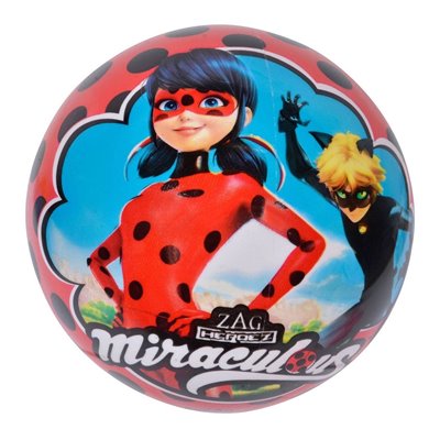 star Πλαστική Μπάλα Miraculous Lady Bug, 14Εκ. 