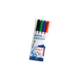 Giotto Μαρκαδοροι Ασπροπίνακα Λεπτοί 4Τεμ Robercolor Giotto  Giotto Μαρκαδοροι Ασπροπίνακα Λεπτοί 4Τεμ Robercolor Giotto