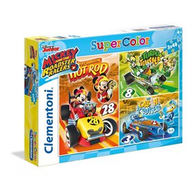 Clementoni ΠΑΖΛ 3Χ48 Mickey Roadster Racers 