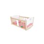 Hape Happy Doll Furniture Ξύλινο Λίκνο Κούκλας Rock-A-Bye Baby Cradle 