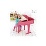 Hape Early Melodies Ξύλινο Πιάνο 30 Κλειδιά- Grand Piano Pink 