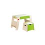 Hape Early Explorer Ξύλινο Θρανίο Με Κάθισμα Play Station And Stool Set 