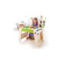 Hape Early Explorer Ξύλινο Θρανίο Με Κάθισμα Play Station And Stool Set 