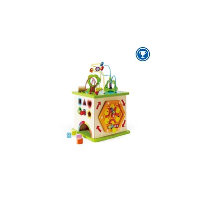 Hape Totally Amazing Ξύλινος Κύβος Δραστηριοτήτων Country Critters Play Cube 