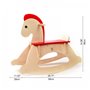 Hape Early Explorer Ξύλινο Κουνιστό Αλογάκι Rock And Ride Rocking Horse 