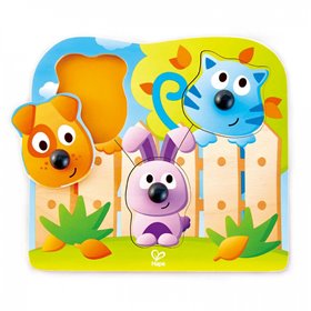 Hape Big Nose Wild Puzzle Ξύλινο Παιδικό Παζλ  Hape Big Nose Wild Puzzle Ξύλινο Παιδικό Παζλ