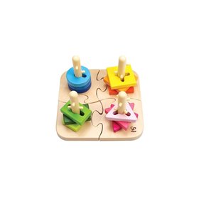 Hape Early Explorer Ξύλινο Δημιουργικό Παζλ Crative Peg 