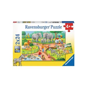 Ravensburger Παζλ 2X24 Τεμ. Ζωολογικός Κήπος 