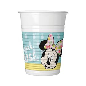 PROCOS Ποτήρια Πλαστικά Minnie Tropical Disney 200Ml - 8Τμχ  PROCOS Ποτήρια Πλαστικά Minnie Tropical Disney 200Ml - 8Τμχ