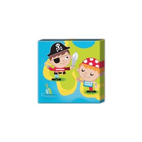 PROCOS Χαρτοπετσέτες Μικροί Πειρατές 33X33εκ. - 20Τμχ  PROCOS Χαρτοπετσέτες Μικροί Πειρατές 33X33εκ. - 20Τμχ