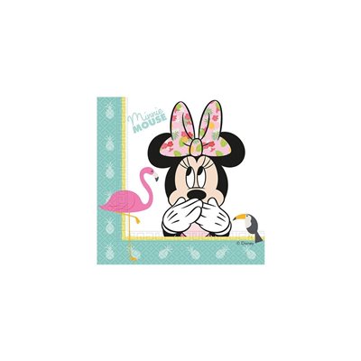 PROCOS Minnie Tropical Disney Χαρτοπετσέτες 33X33εκ. - 20Τμχ 