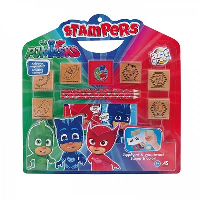 As company Pj Masks Σετ Σφραγίδες Stampers 