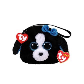 ty Tracey Χνουδωτό Πορτοφολάκι Σκυλάκι Λευκό Και Μαύρο  ty Tracey Χνουδωτό Πορτοφολάκι Σκυλάκι Λευκό Και Μαύρο