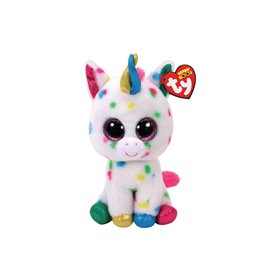 ty Beanie Boos Harmonie Χνουδωτό Μονόκερος Λευκός 15Εκ 
