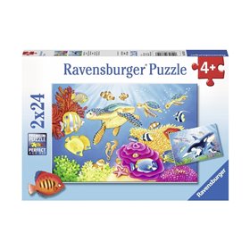 Ravensburger Παζλ 2X24 Τεμ. Υποθαλάσσια Ζωή 