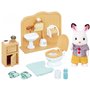 Epoch Sylvanian Families Σετ Chocolate Rabbit Αγόρι Και Σετ Μπάνιου Brother Set 