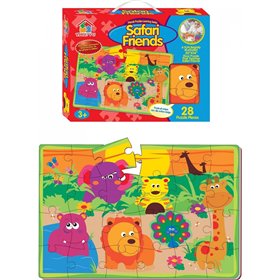  Πάζλ Δαπέδου 50X35εκ. Pet Friends And Safari Friends - 2 Σχέδια 