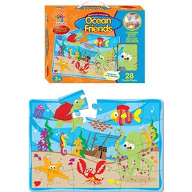  ΠΑΖΛ ΔΑΠΕΔΟΥ 50X35 ΕΚ. OCEAN FRIENDS AND DINO FRIENDS - 2 ΣΧΕΔΙΑ 