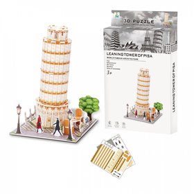 Ji Qu Toys Παζλ 3D Πιζα - 25Τεμάχια   Ji Qu Toys Παζλ 3D Πιζα - 25Τεμάχια
