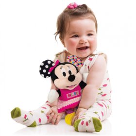 baby Clementoni Baby Baby Βρεφικό Παιχνίδι Minnie Χνουδωτό-Κουδουνίστρα Για 6+ Μηνών 