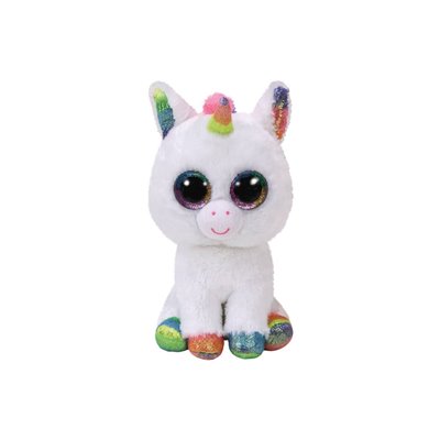 ty Beanie Boos Pixy Χνουδωτό Μονόκερος Λευκός 15Εκ 