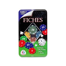 GLOBO Legnoland Fiches Μάρκες Πόκερ 100 Τεμάχια 