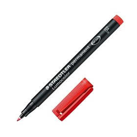 STAEDTLER Μαρκαδόρος Lumocolor F Permanent Κόκκινο 