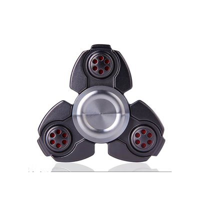 Diakakis imports Fidget Spinner Black Metal Three Leaves 3 Minutes - 3 Σχέδια 