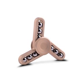 Diakakis imports Fidget Spinner Aluminium Three Leaves Small Steel Bead 3 Minutes 