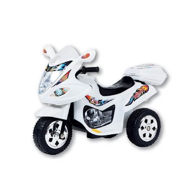 MG TOYS Μπαταριοκίνητη Μηχανή Mini Motorcycle 6V Άσπρη Για Παιδιά 