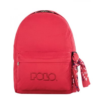 POLO Original Multi Scarf Σακίδιο Με Μαντήλι Χρώμα Κόκκινο 2018 