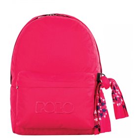 POLO Original Multi Scarf Σακίδιο Με Μαντήλι Χρώμα Φούξια 2017 
