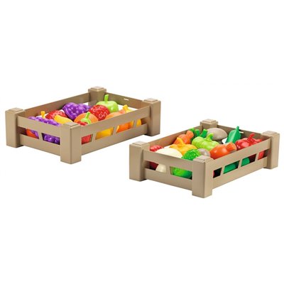 ecoiffier Fruits And Vegetables Crates Assorted 26 Cm 