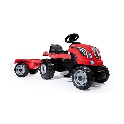 Smoby Τρακτέρ Με Καρότσα Farmer XL Red 