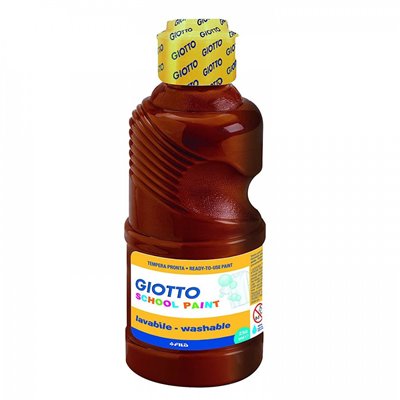 Giotto Σχολική Τέμπερα Μπουκάλι 250Ml Καφέ 