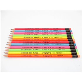 FILA Μολύβια Με Γόμα HB Neon 