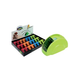 LUNA OFFICE Ξύστρα Βαρελάκι 4 Χρώματα Sra -116 