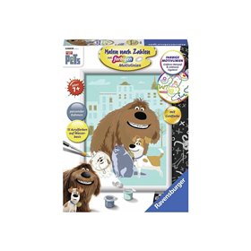 Ravensburger Ζωγραφική Με Αριθμούς Μπάτε Σκύλοι Αλέστε 