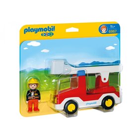 Playmobil Πυροσβέστης Με Κλιμακοφόρο Όχημα  Playmobil Πυροσβέστης Με Κλιμακοφόρο Όχημα