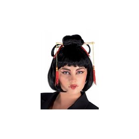 CLOWN Περούκα Κινέζας Με Διακοσμητικά 