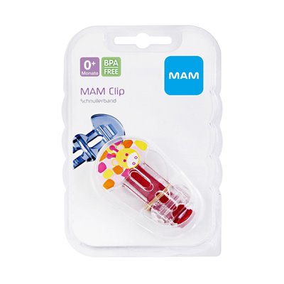 MAM Clip X2 - Κορδέλα Στήριξης Πιπίλας X2 0+ Μηνών 